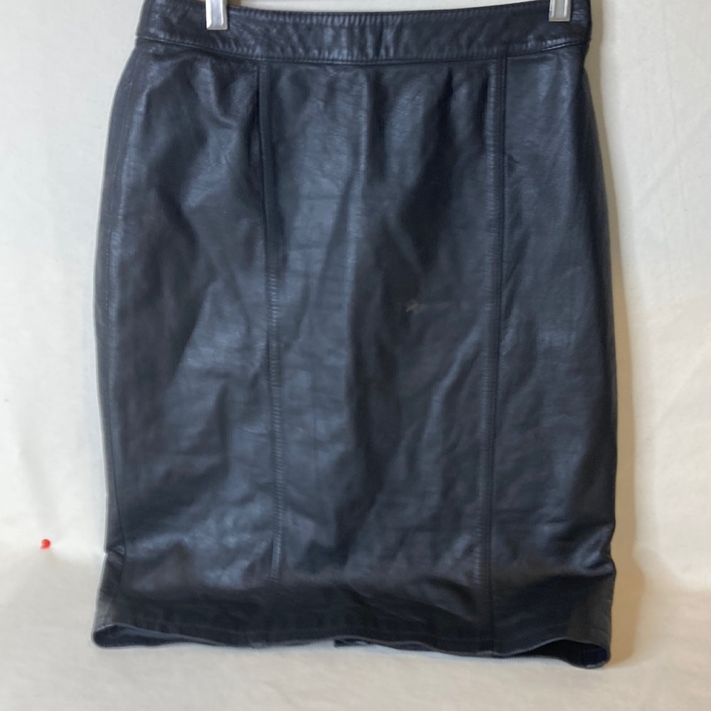 G-III Women’s mid-length leather skirt